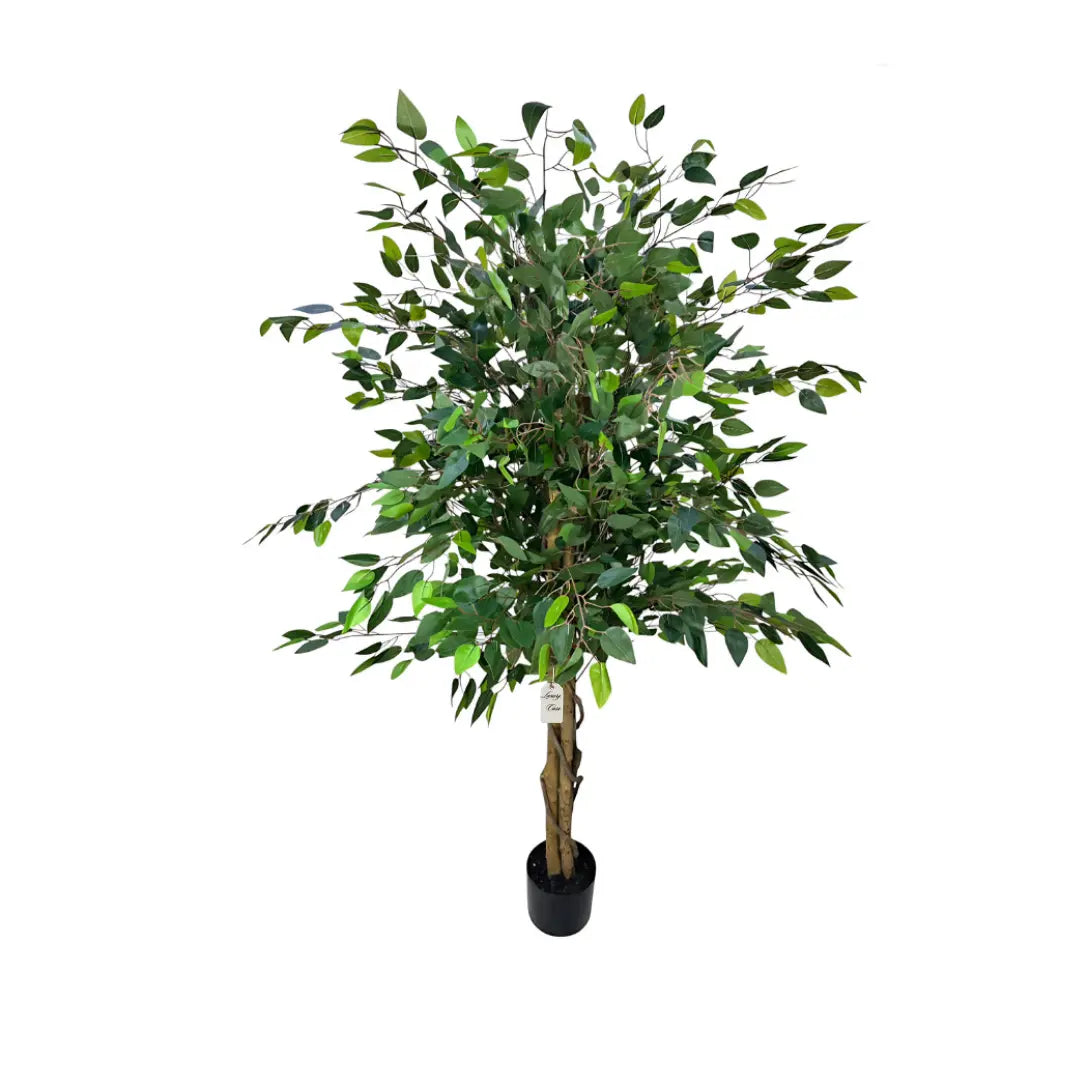 Artificial Ficus Tree With Natural Wooden Trunk 150 Cm Luxury Casa