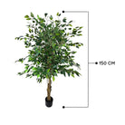 Artificial Ficus Tree With Natural Wooden Trunk 150 Cm Luxury Casa