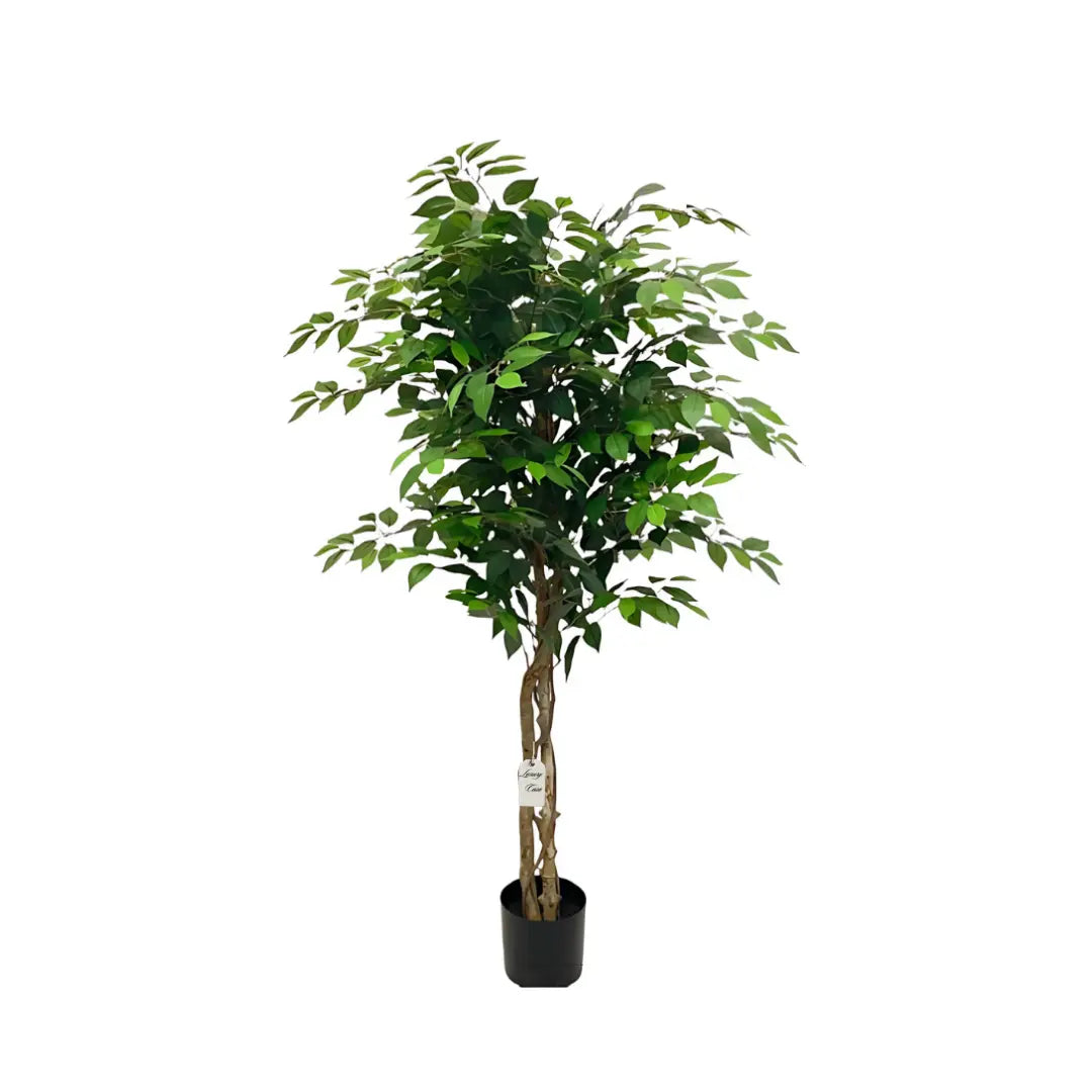 Artificial Ficus Tree With Natural Wooden Trunk 150 Cm Luxury Casa