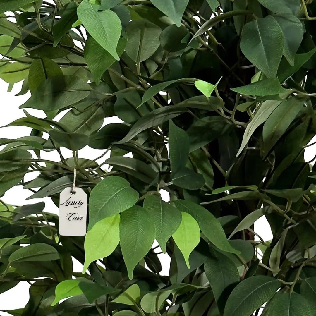 Artificial Ficus Tree With Natural Wooden Trunk 180 Cm Luxury Casa