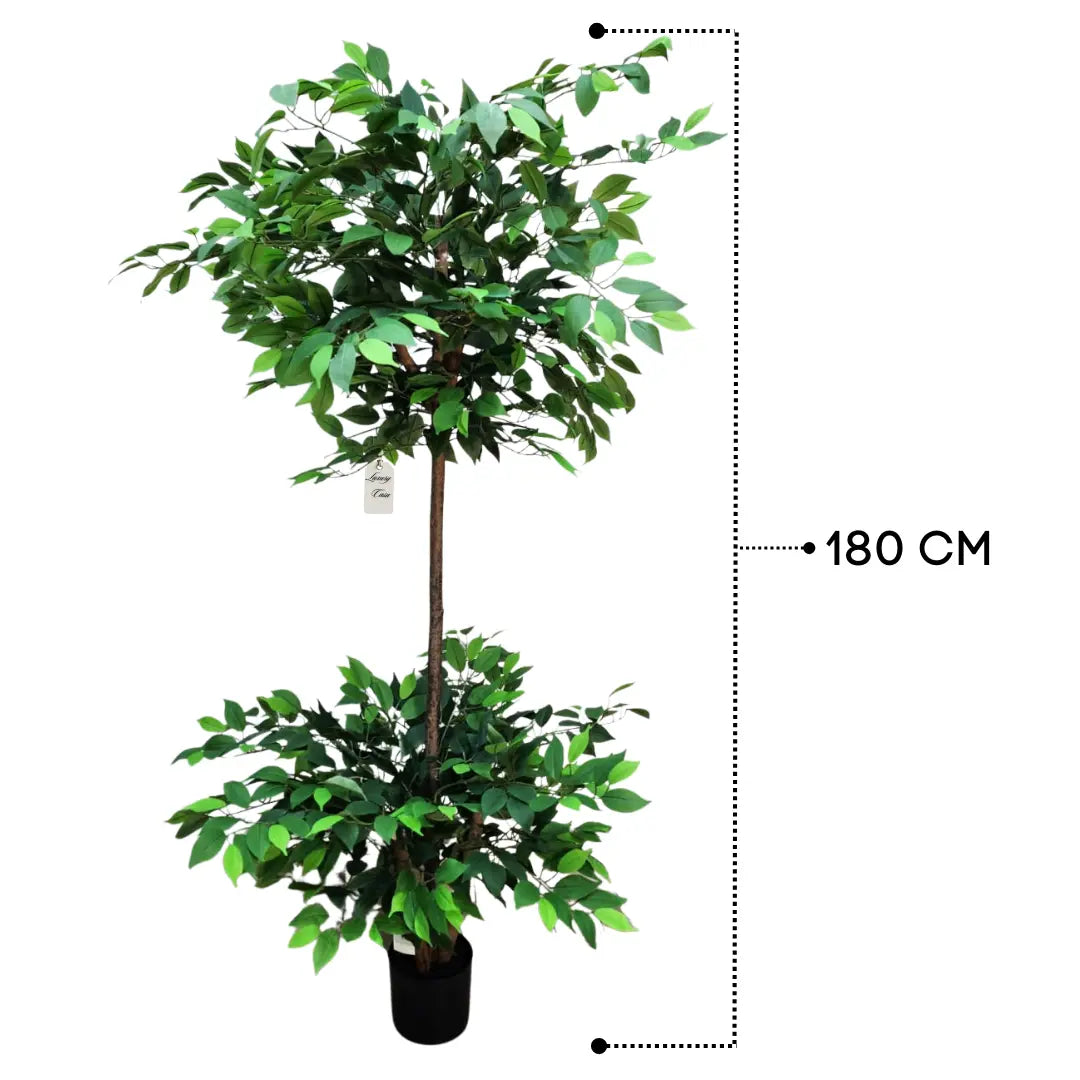 Artificial Ficus Tree With Natural Wooden Trunk 180 cm Luxury Casa