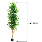 Artificial Ficus Tree With Natural Wooden Trunk 250 Cm Luxury Casa