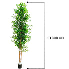 Artificial Ficus Tree With Natural Wooden Trunk 300 Cm Luxury Casa