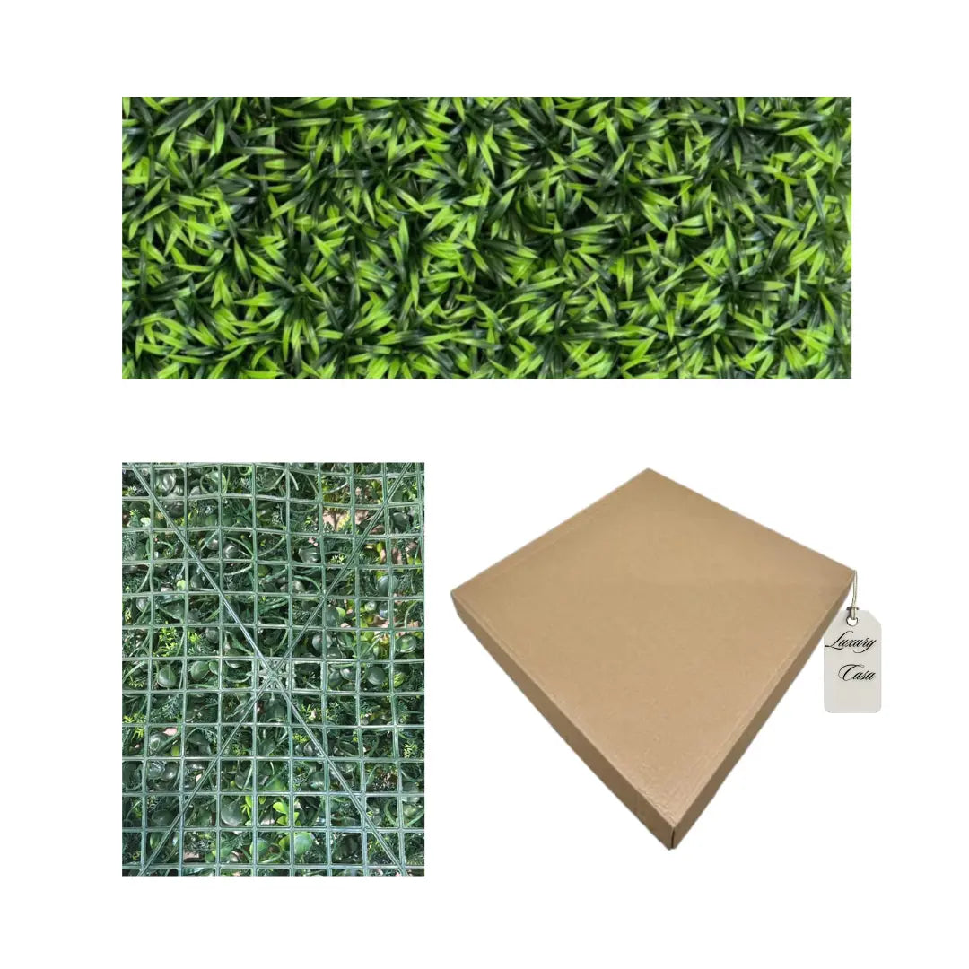 Artificial Grass Blade Green Wall Panel 50x50 cm Luxury Casa