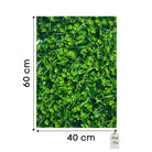 Artificial Grass & Leaf Mixed Green Wall Panel 40x60 cm Luxury Casa