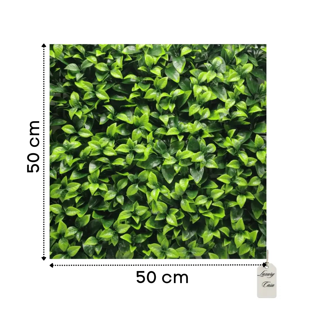 Artificial Green Leaf Wall Panel 50x50 cm Luxury Casa