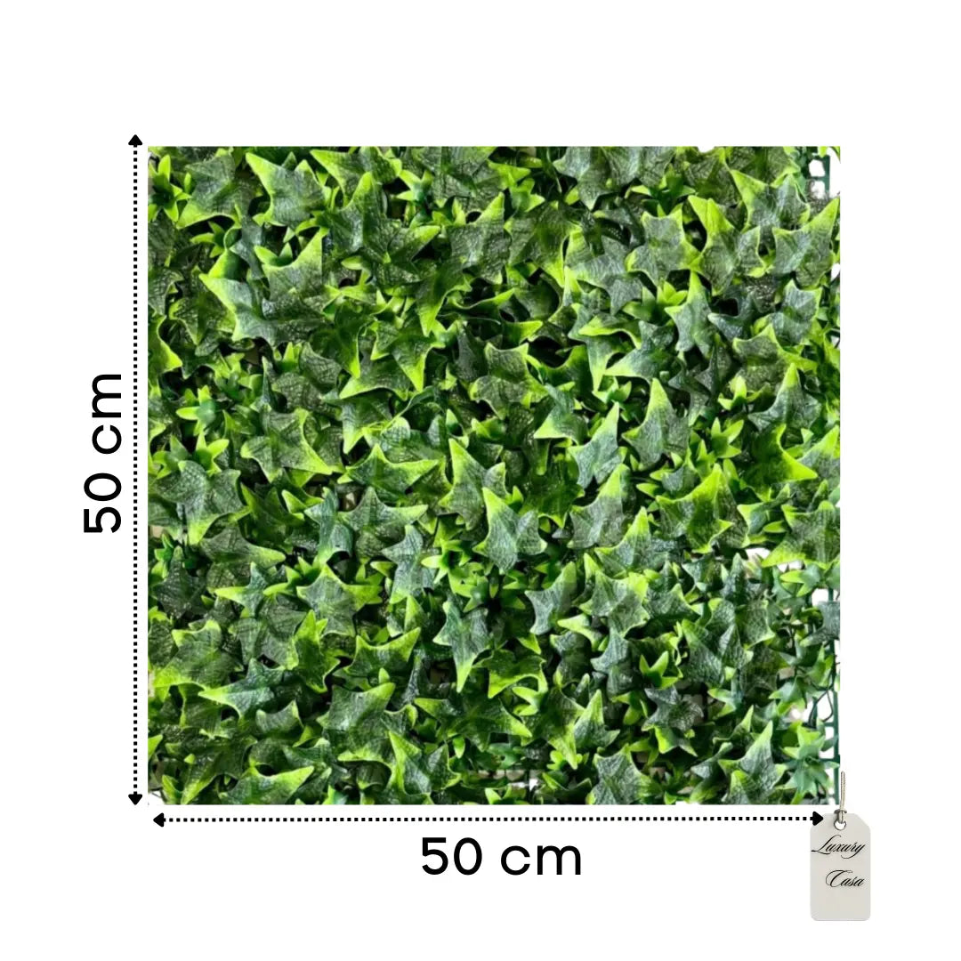 Artificial Ivy Green Wall Panel 50x50 cm Luxury Casa