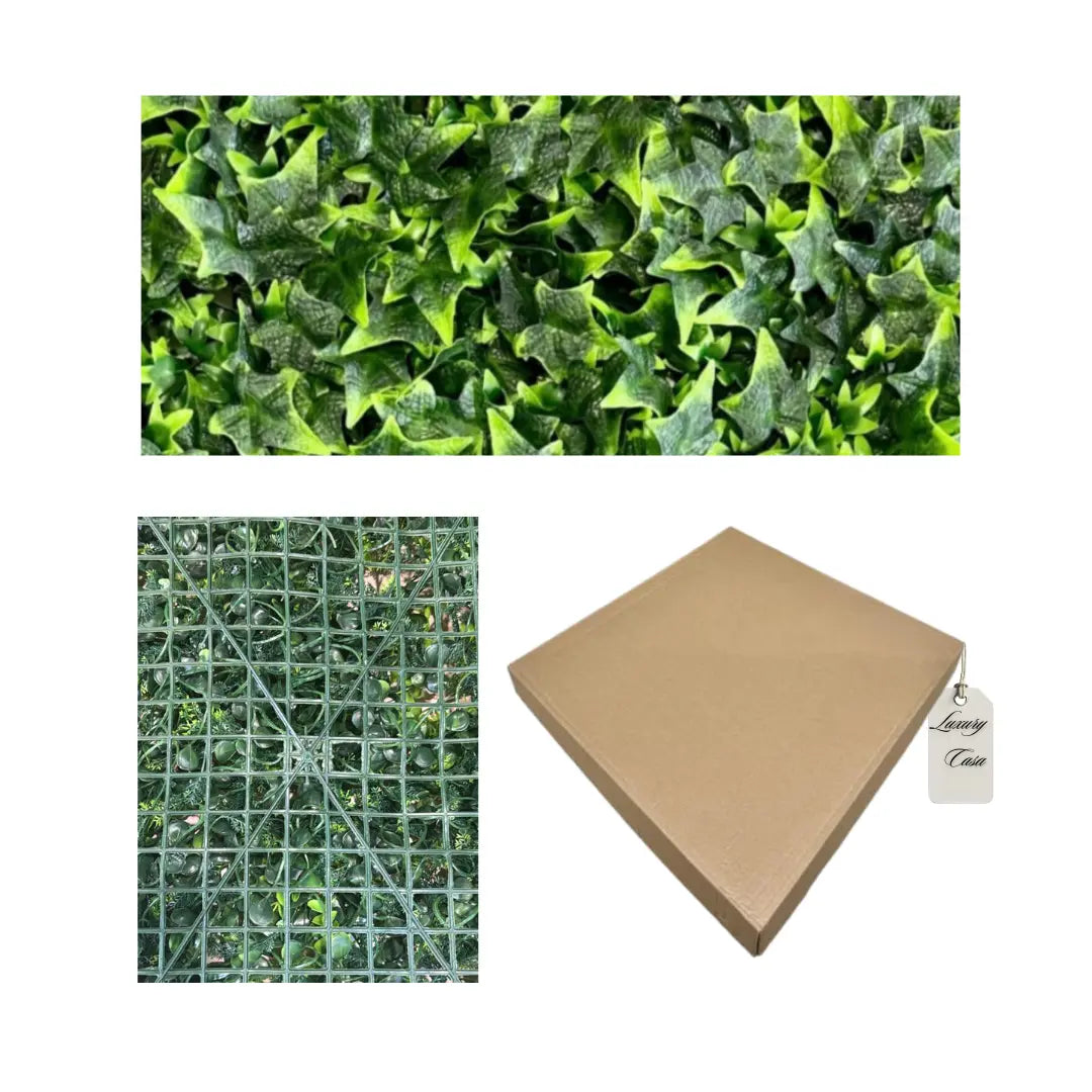 Artificial Ivy Green Wall Panel 50x50 cm Luxury Casa