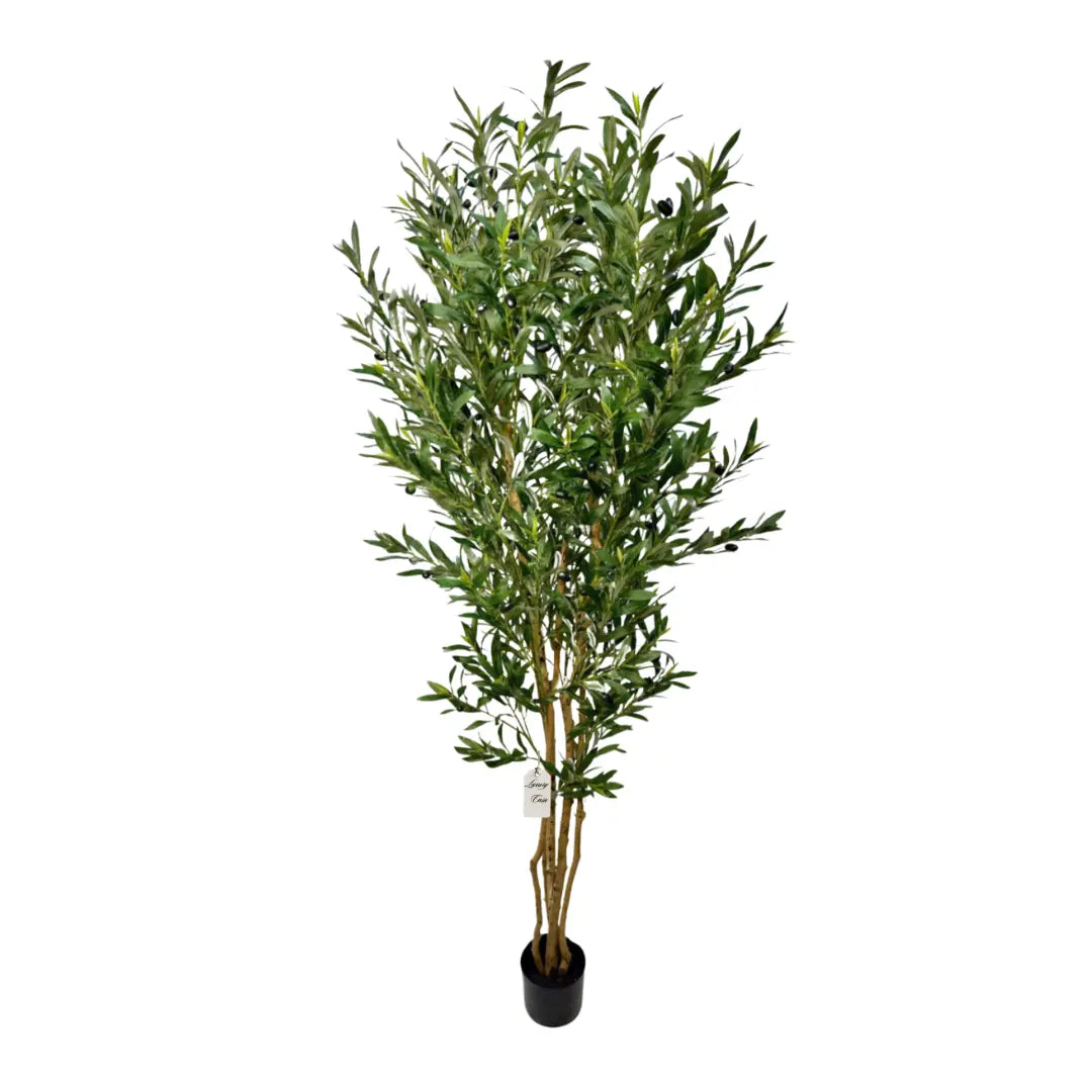 Artificial Olive Tree With Natural Wooden Trunk 180 cm Luxury Casa
