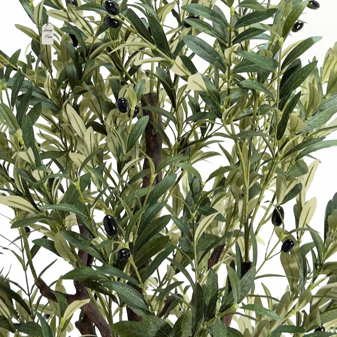 Artificial Olive Tree With Natural Wooden Trunk 250 cm Luxury Casa