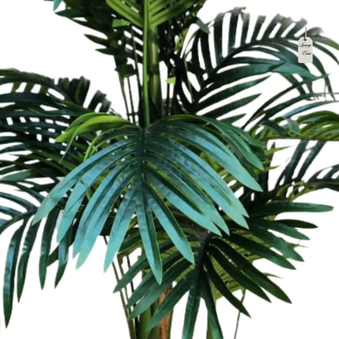 Artificial Palm Tree With Natural Wooden Trunk 120 cm Luxury Casa