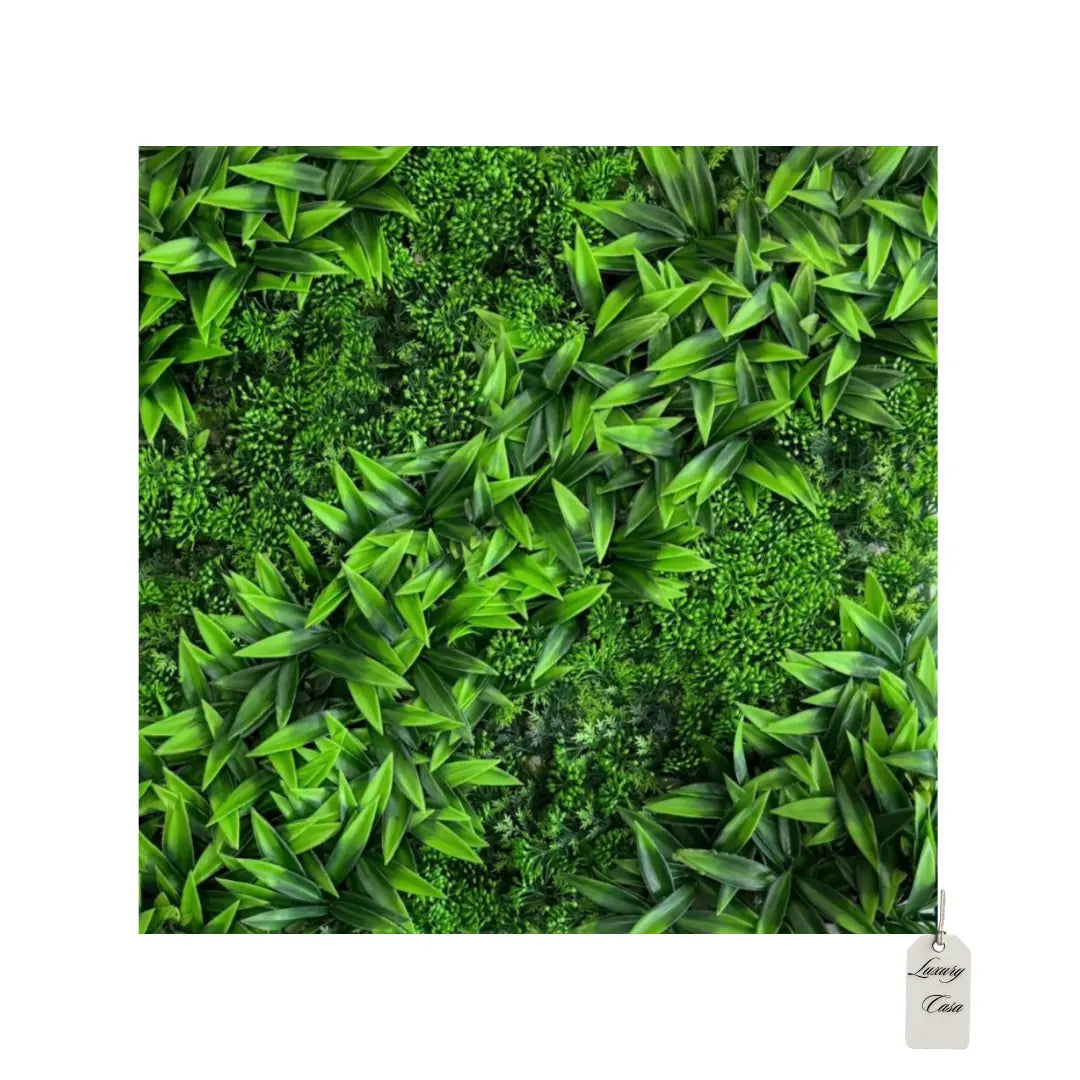 Artificial Tropical Green Wall Panel 50x50 cm Luxury Casa