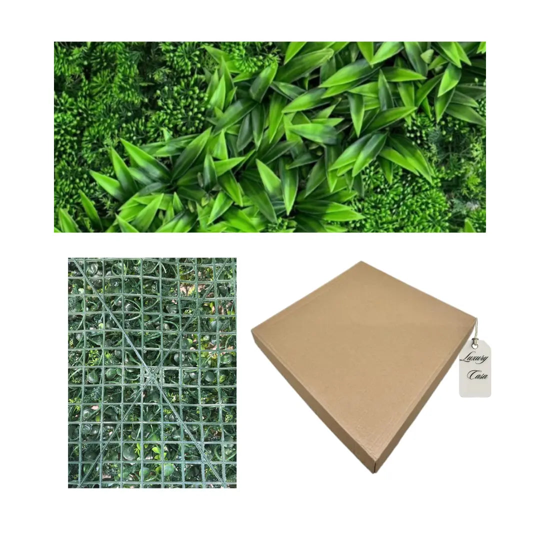 Artificial Tropical Green Wall Panel 50x50 cm Luxury Casa