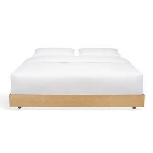 Luxury Bernadina Wood King Bed Frame – Natural