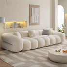 Modern Cloud Sofa Beige Upholstered Couch Luxury Casa
