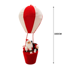Classic Santa Hot Air Balloon Christmas Decoration (Red & White) Luxury Casa