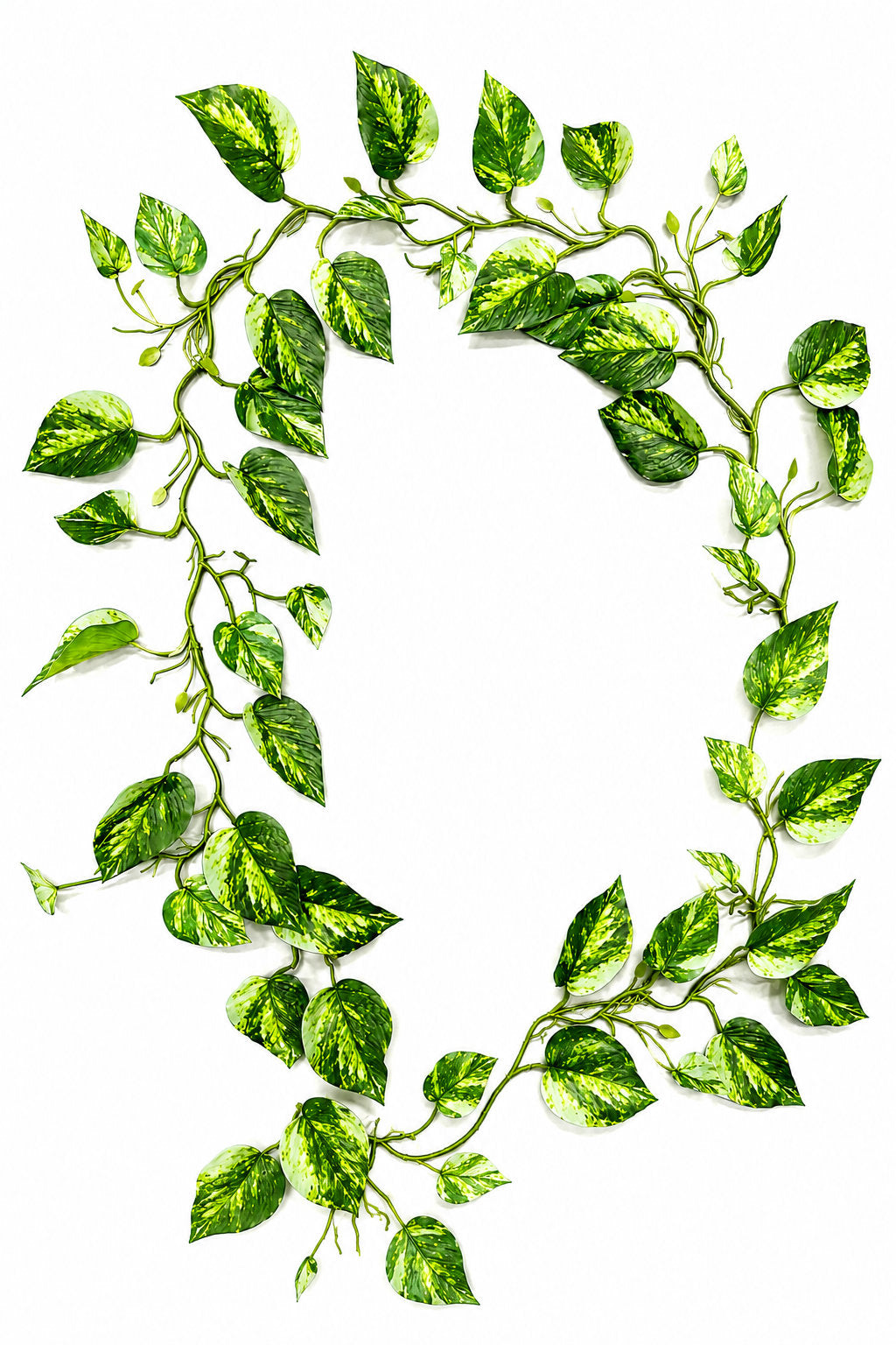 Artificial Variegated Pothos Hanging Vine Garland
