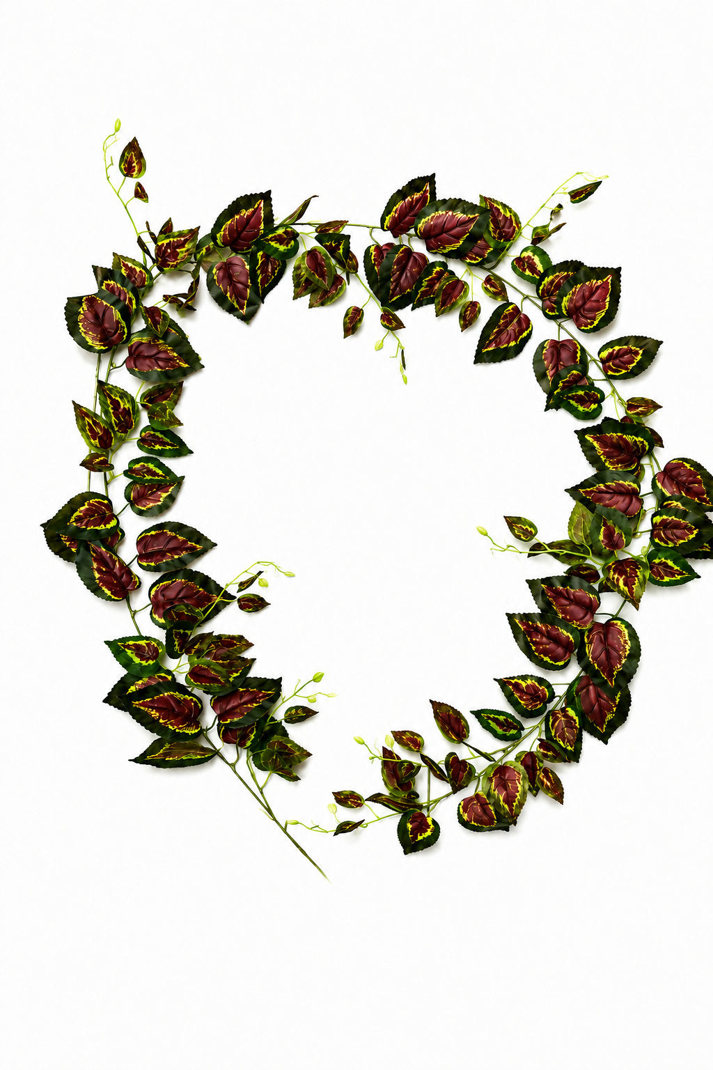 Artificial Burgundy Coleus Hanging Vine Garland