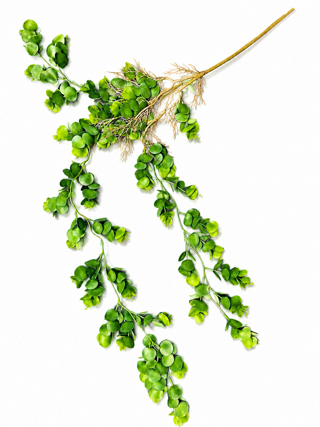 Artificial Hanging Coin Leaf Root Vine Spray