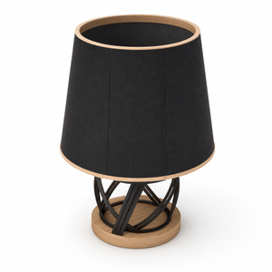 Orion Sculptural Black Table Lamp