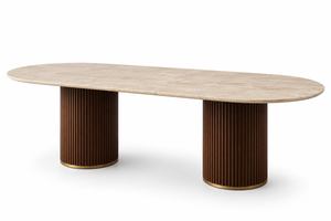 Luxury Porcelain Oval Dining Table