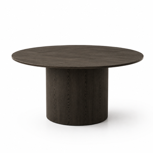 Light Oak Round Pedestal Dining Table