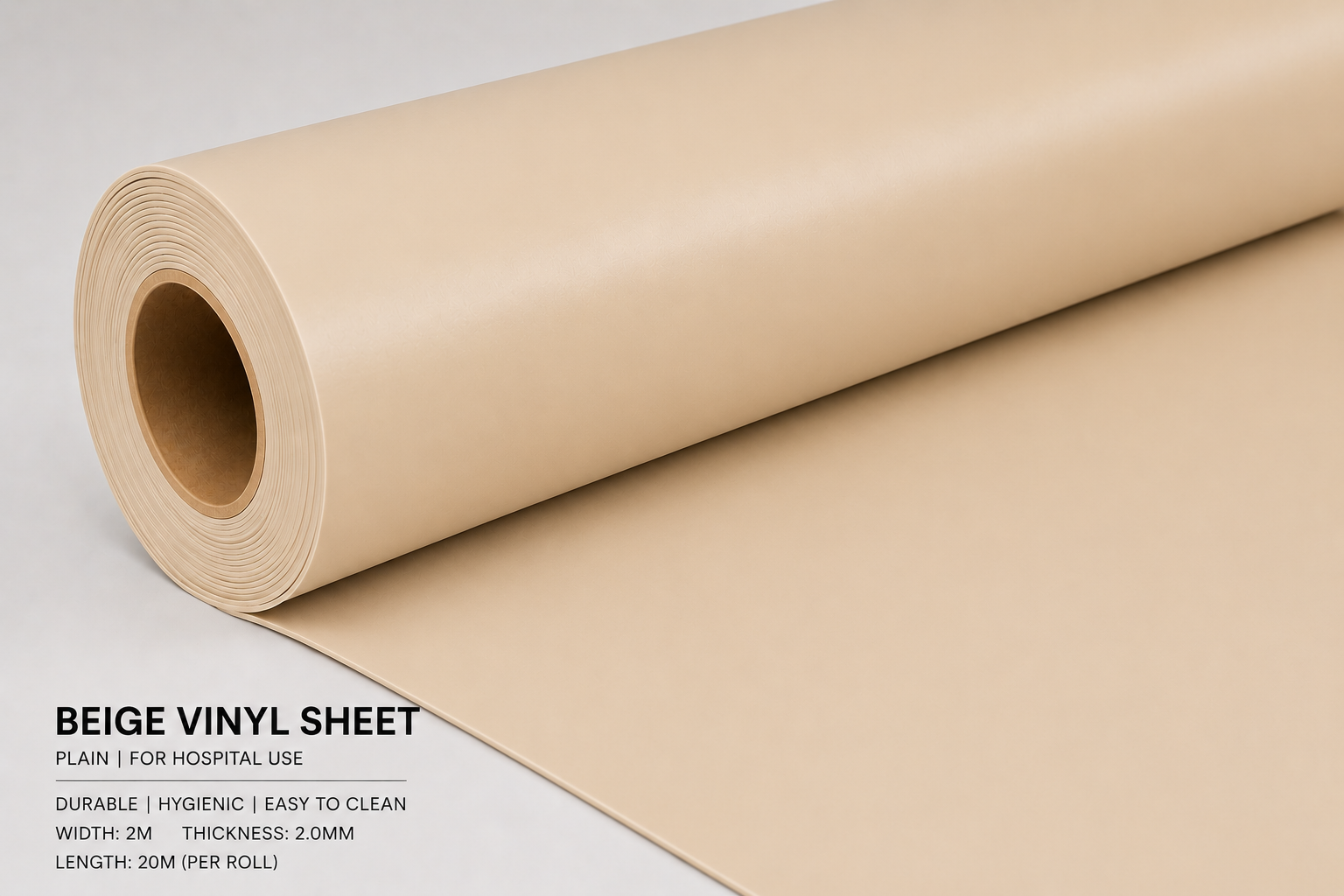 Plain Colour Commercial Vinyl Roll Flooring