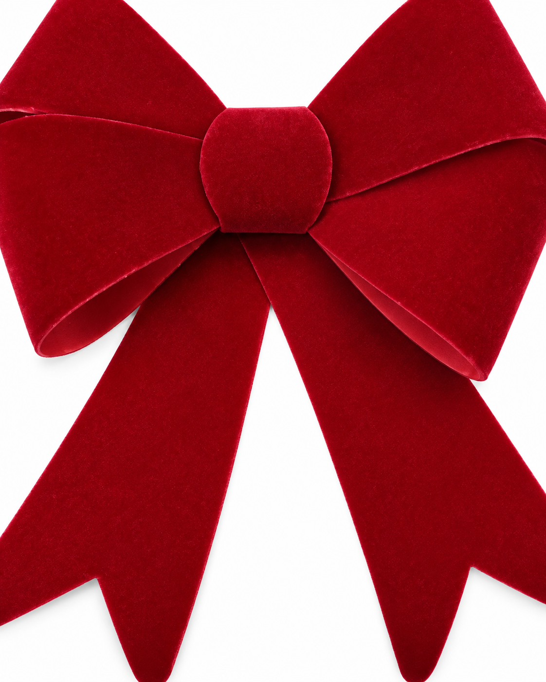 Luxury Burgundy Velvet Christmas Bow Ornament – 25 × 25 cm