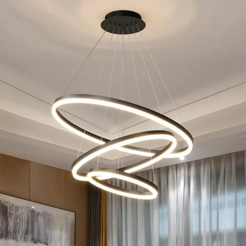 Circles LED With Changeable Lights Color Luxury Casa