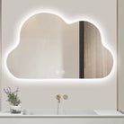 Cloud Shape Frameless Wall Mirror With LED Light Luxury Casa