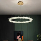 Crystal LED Ring Ceiling Luxury Casa