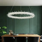 Crystal LED Ring Ceiling Luxury Casa