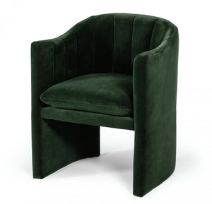 Luxury Jade Green Fabric Dining Chair Collection