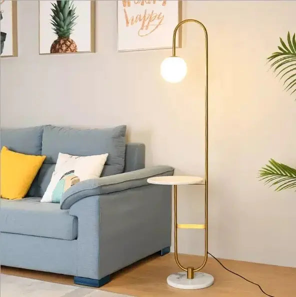 Double Marble Floor Lamp Luxury Casa