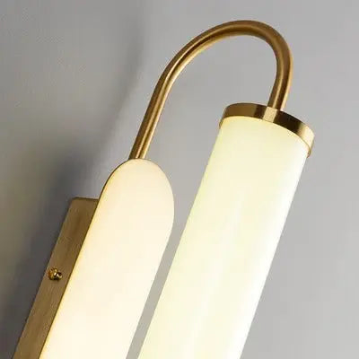 Elegant Gold Brass With Glass Tube Wall Daylight Luxury Casa