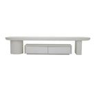 Minimalist Off-White Modular TV Unit with Storage Luxury Casa
