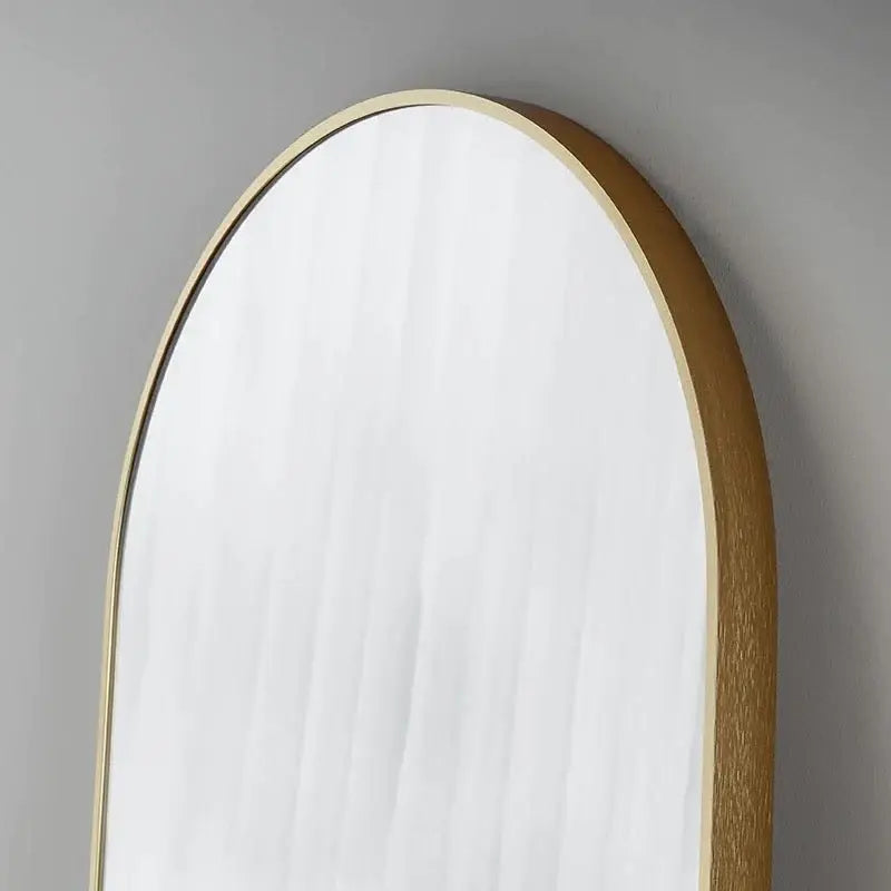 Half Moon Shape Aluminium Arch Mirror For Standing At Floor Luxury Casa