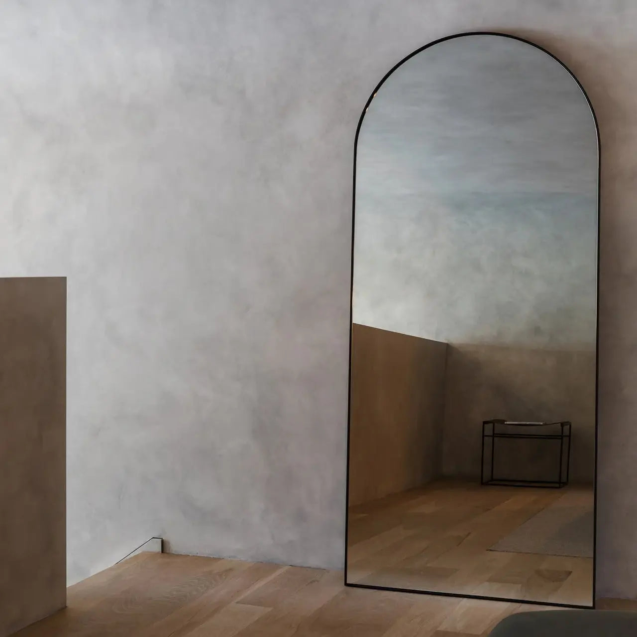 Half Moon Shape Arch Mirror For Floor Decoration Luxury Casa