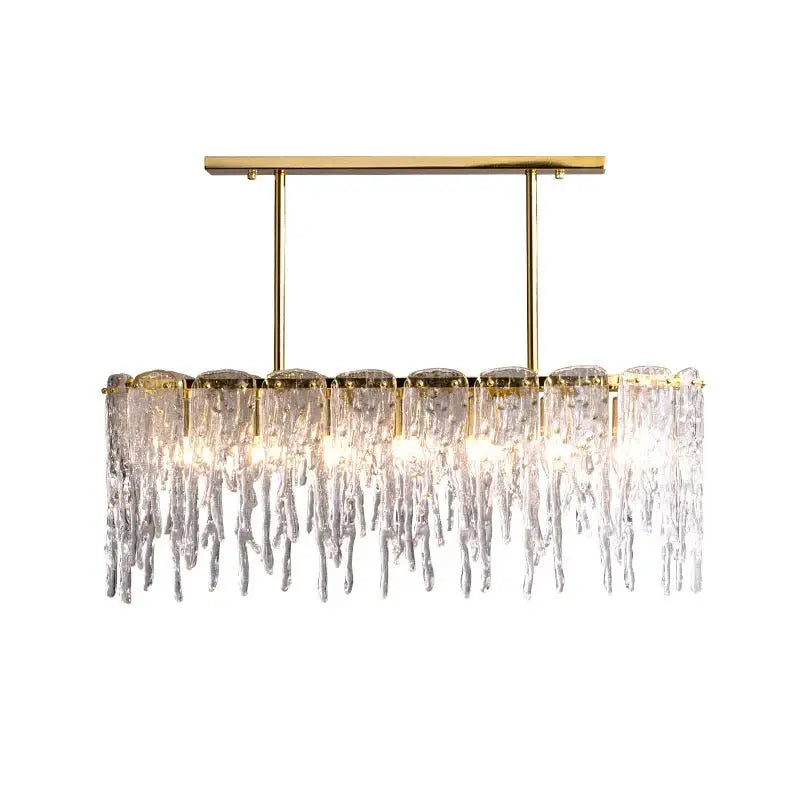 Ice Drop Shaped Glass Island Lights Luxury Casa