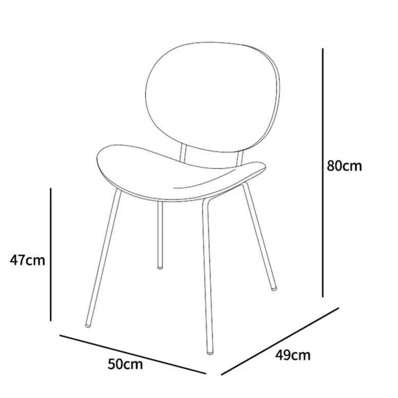 Lutia Boucle Curvy Dining Chair Luxury Casa