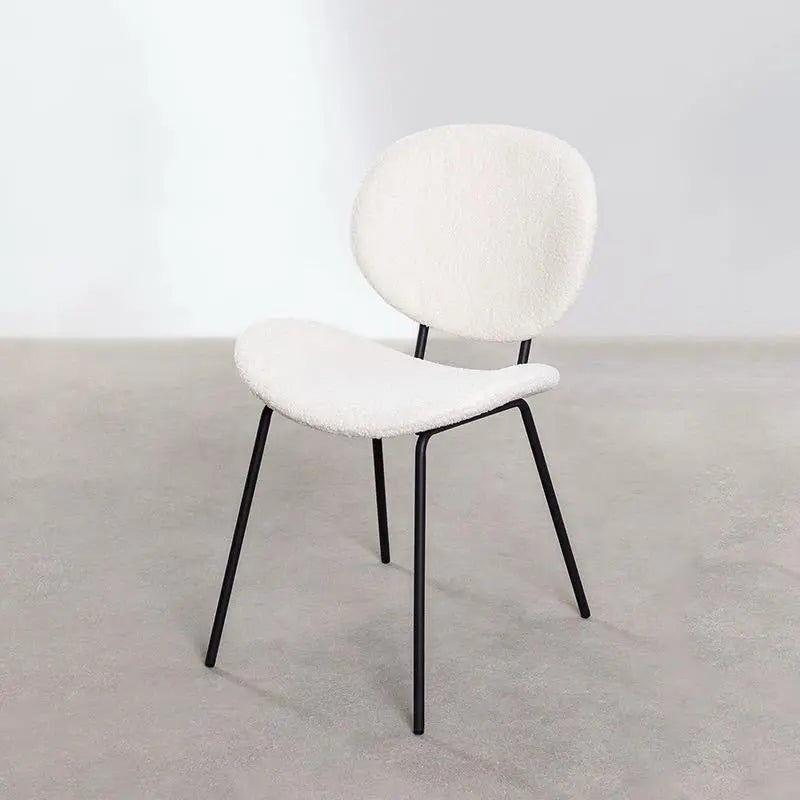 Lutia Boucle Curvy Dining Chair Luxury Casa