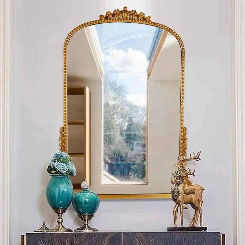 MDF Frame With Beautiful Design Wall Hanging Mirror Luxury Casa