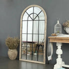 Orginal Wood Frame Arch Shape Mirror Window Design Luxury Casa