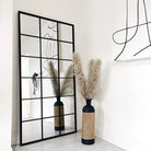 Rectangular Shape Window Design Mirror For Floor Decoration Luxury Casa