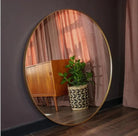 Round Shape Small Size Wall Mirror Luxury Casa