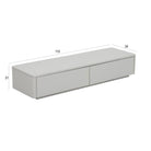 Minimalist Off-White Modular TV Unit with Storage Luxury Casa