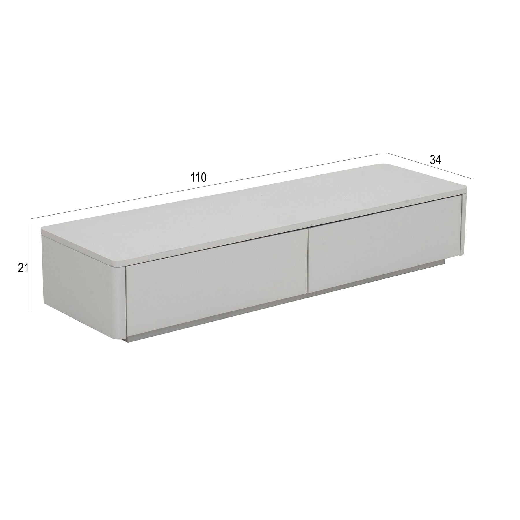 Minimalist Off-White Modular TV Unit with Storage Luxury Casa