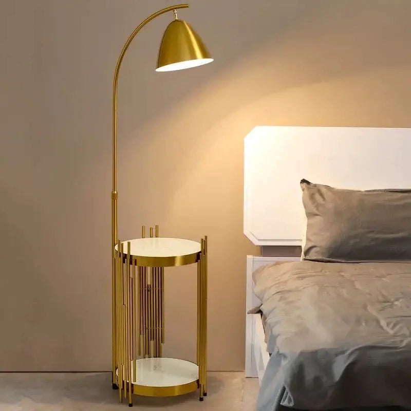 Side Table Floor Lamp Luxury Casa