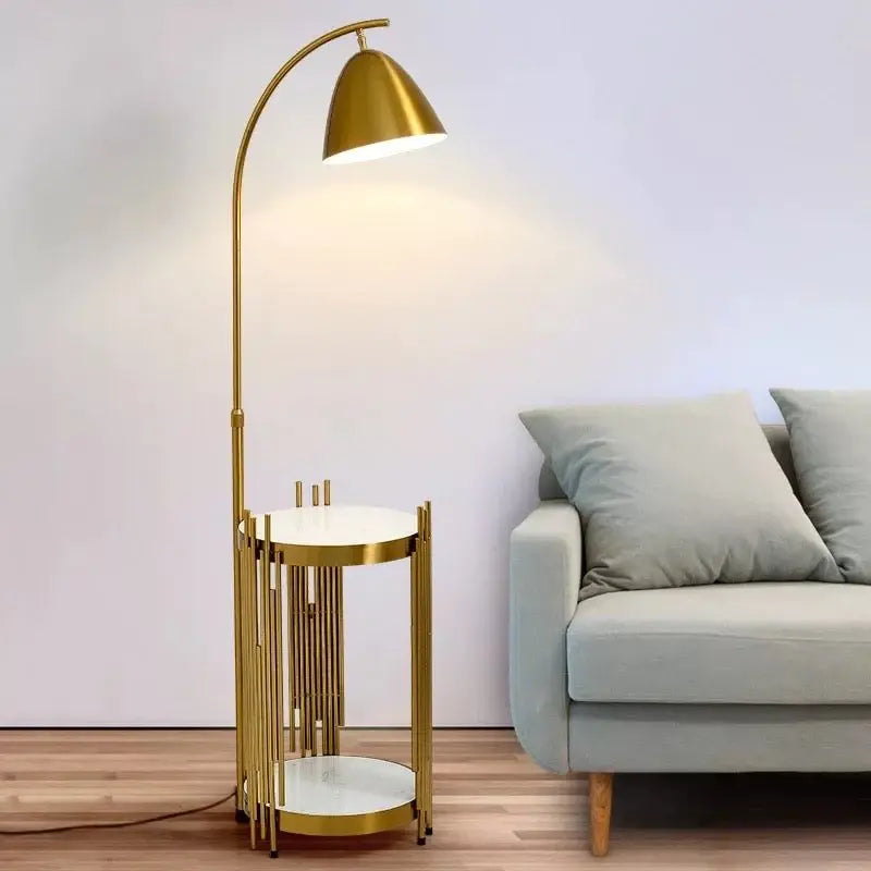 Side Table Floor Lamp Luxury Casa