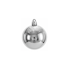Silver Christmas Bauble Ornament – 12 cm (Glossy Shatterproof Decoration) Luxury Casa